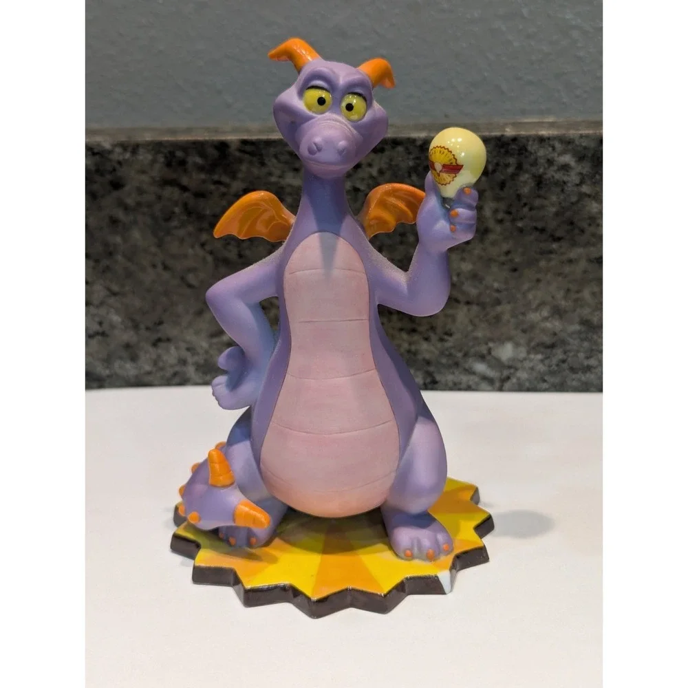 Disney Parks Epcot Figment Figurine Statue Imagination Institute Light Bulb READ
